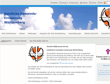 Tablet Screenshot of gge-wuerttemberg.de
